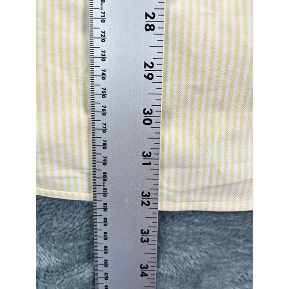 Ralph Lauren long sleeve dress shirt size medium yellow striped good condition - Picture 3 of 10